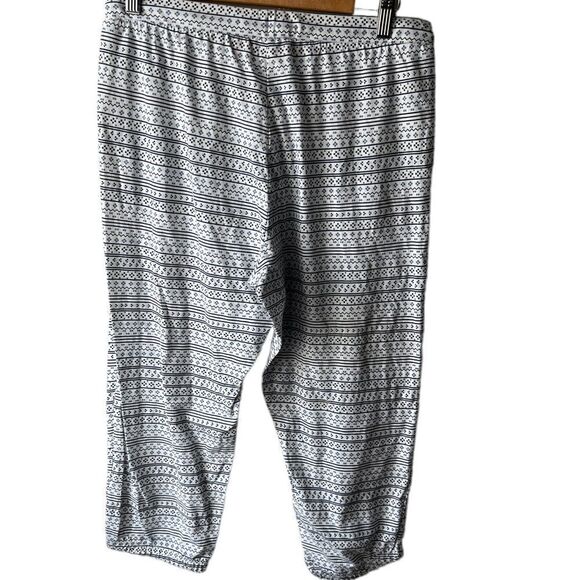 𝅺la vie en rose blue and white cropped sleep pants size small NWT - Picture 2 of 9